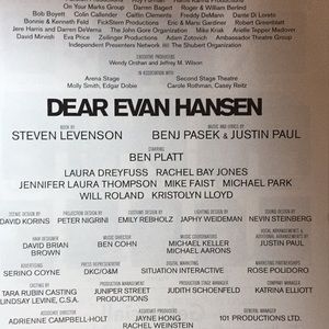 Playbill Other - Ben Platt Color Playbill Dear Evan Hansen 2017 Playbill Other - Ben Platt Color Playbill Dear Evan Hansen 2017